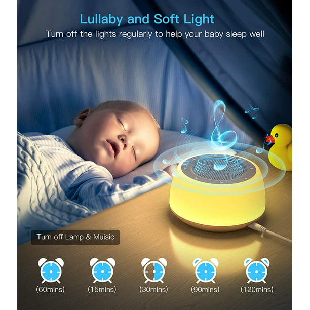  Máquina de ruido blanco para adultos, máquina de sonido para  bebé para dormir : Salud y Hogar
