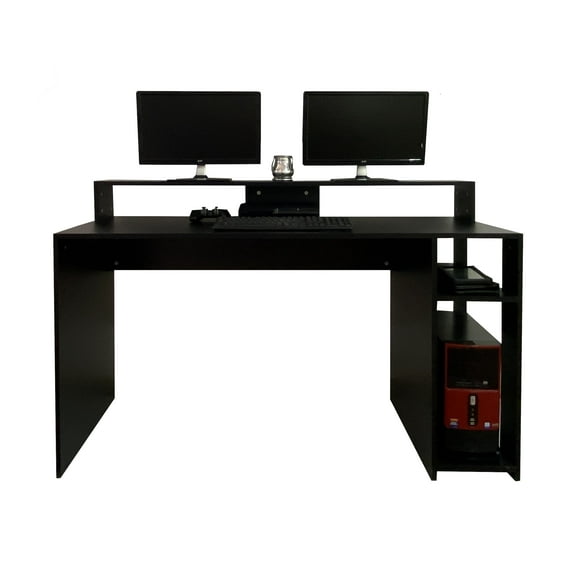 escritorio gamer mesa para computadora mueble minimalista negro mate decomobil escg01nm