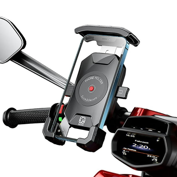 KOMBIUDA 1 pieza para motocicleta, soporte universal fijo para teléfono,  soporte para tablet, soporte para bicicleta, soporte trasero para  automóvil