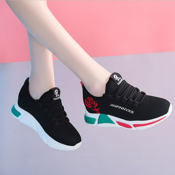 Calzado deportivo para mujer, zapatillas transpirables para correr/zapatos  informales Eccomum Negro 36