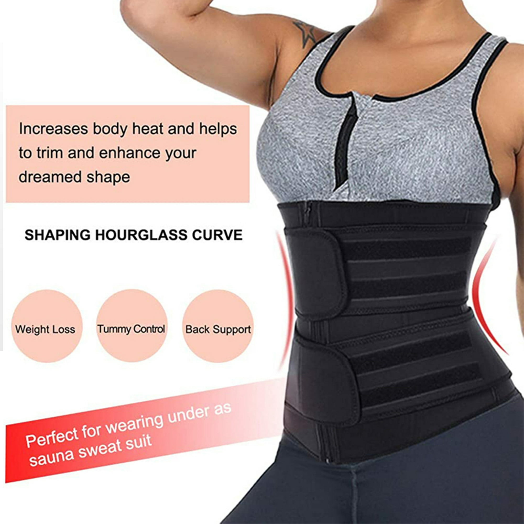 Entrenador de cintura para mujer, corsé debajo del pecho, recortador,  cinturón moldeador doble, faja deportiva para entrenamiento Sólo $24.32  PatPat US Móviles