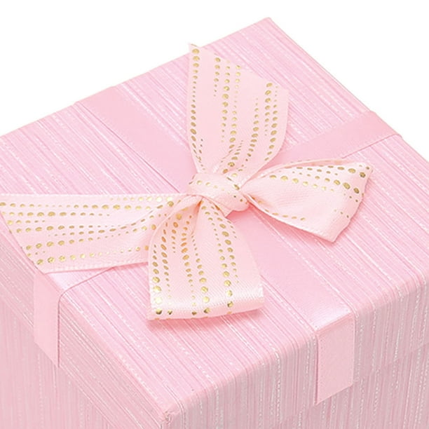  Caja de regalo grande – 12.8 x 9.3 x 4.2 pulgadas, cajas  decorativas de mármol rosa con tapas y cinta, cajas de cartón grueso para  regalos – Bonita caja de regalo