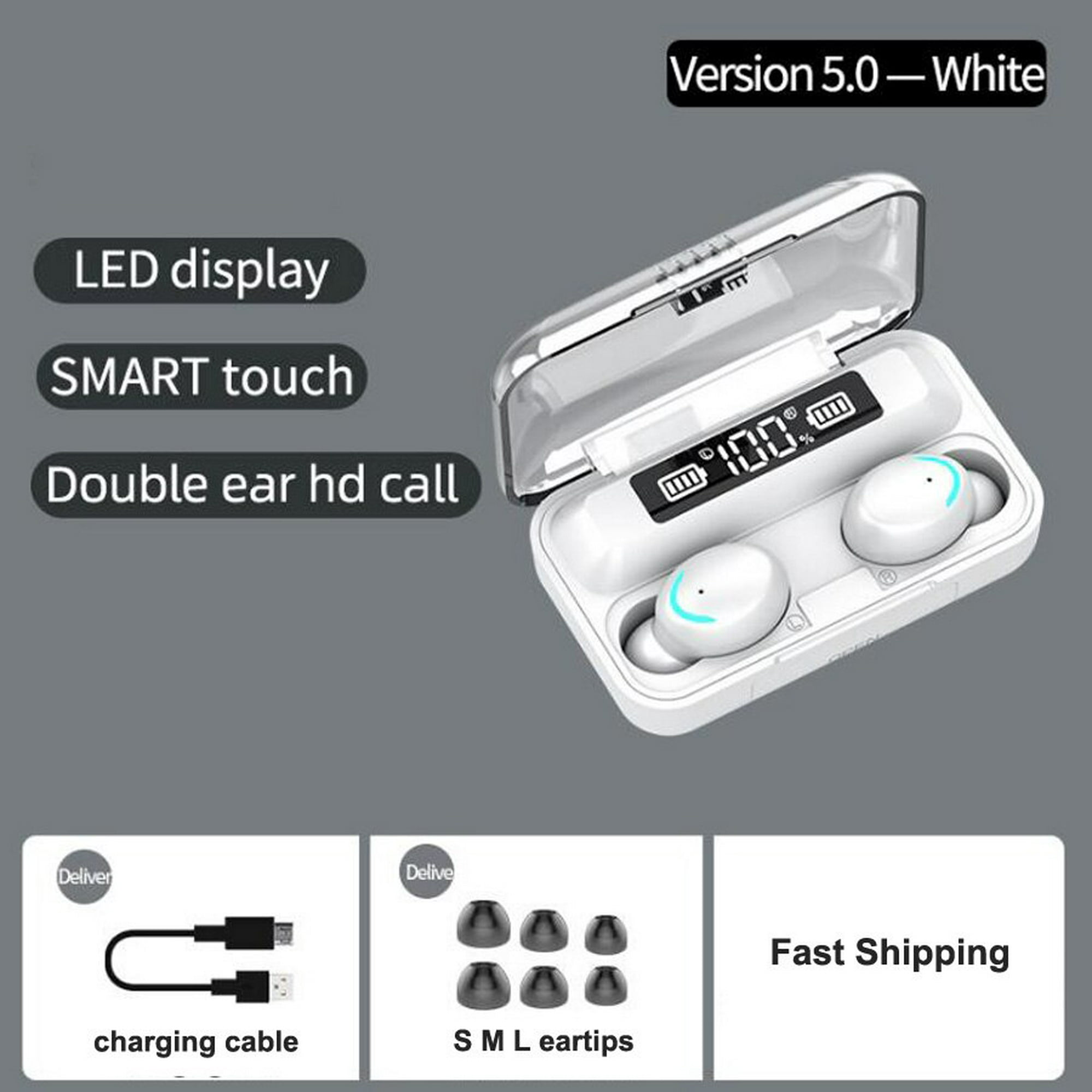 Auriculares inalámbricos Bluetooth deportivos impermeables TWS Bluetooth  5,1 auriculares estéreo HiF Tan Jianjun unisex