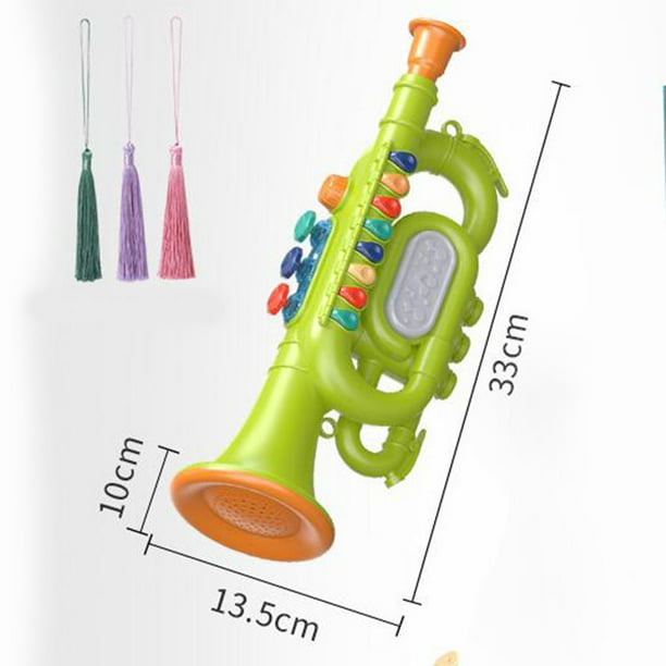 Juguete de trompeta – Divertido juguete trompeta para niños – Instrumentos  musicales educativos para niños para la práctica musical – Mini trompeta