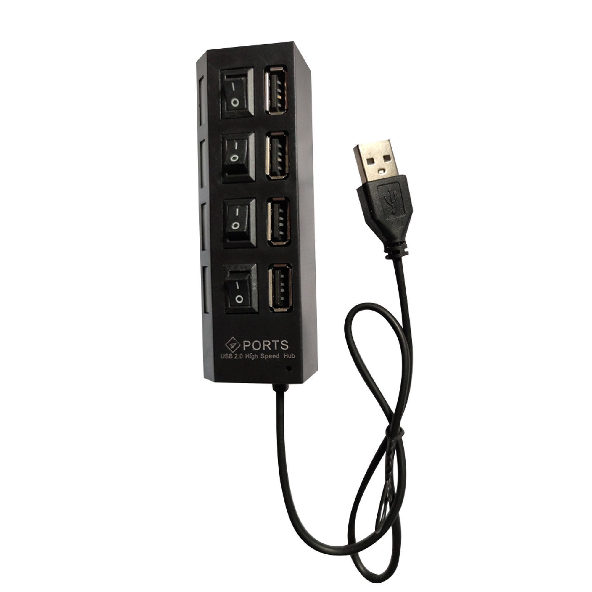 Puertos de acoplamiento USB Expansor múltiple 4/7 puertos 1.1 Concentrador  USB 1.1 Concentrador USB 1.1 con interruptor de lámpara LED Concentrador  divisor USB múltiple para PC