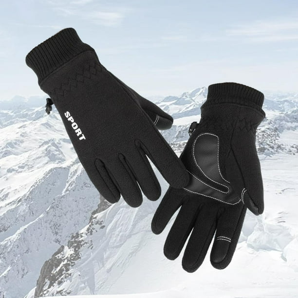1 par de guantes de invierno para hombre, guantes para pantalla táctil,  guantes cálidos para clima frío, guantes de trabajo para congelador, traje  par