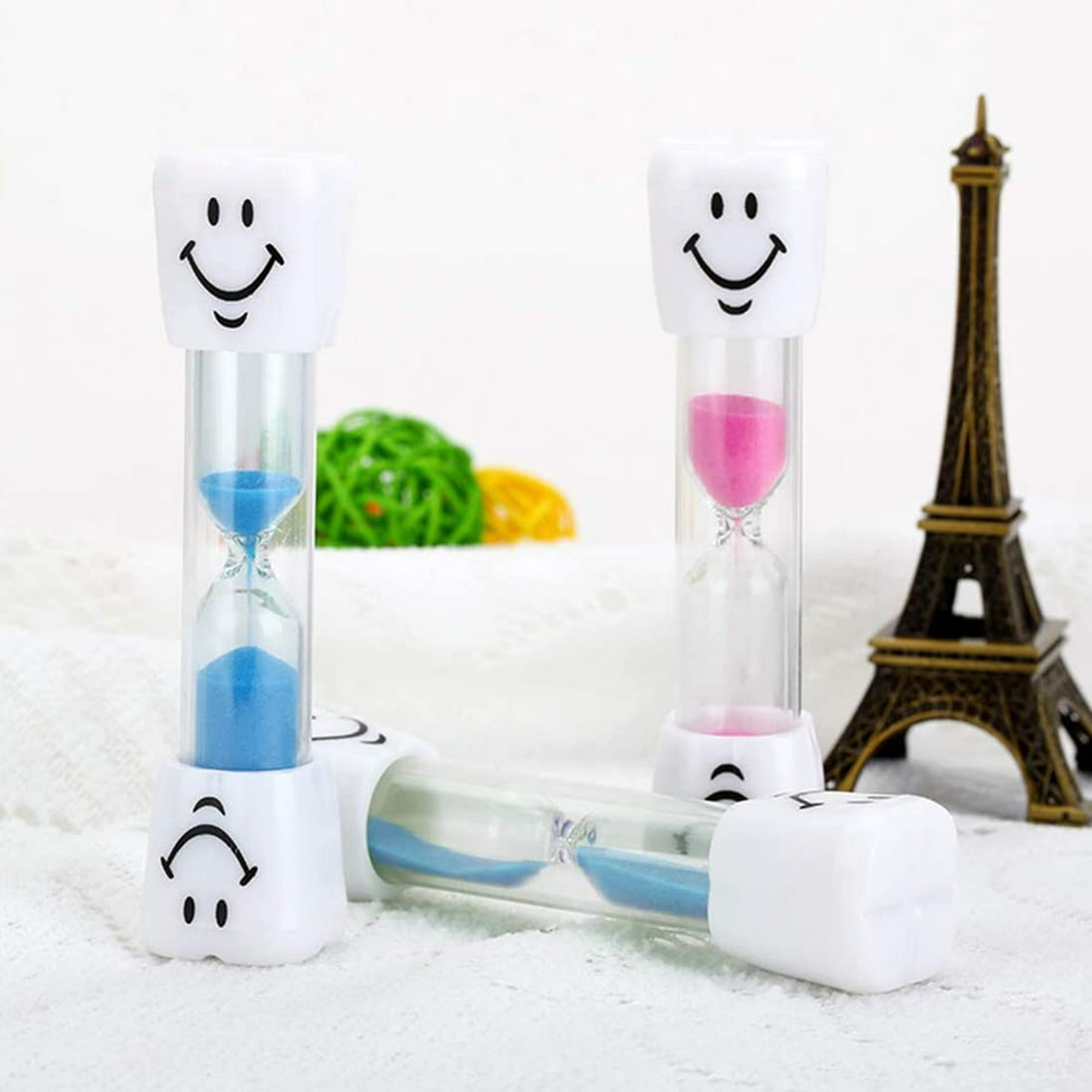 Reloj de arena para niños (naranja), de 5 minutos, hecho de plástico, se  puede utilizar para la sala de juegos y para cepillarse los dientes JM