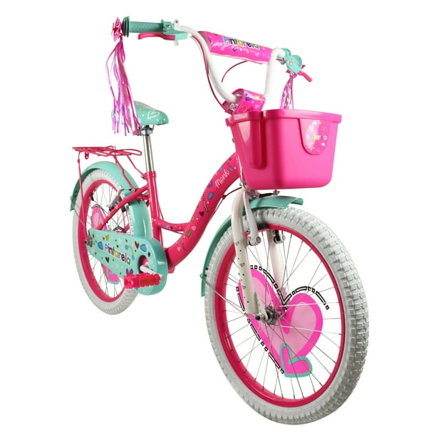 Bicicleta Infantil de Montaña Denbike First de 20 Blanca/Rosa
