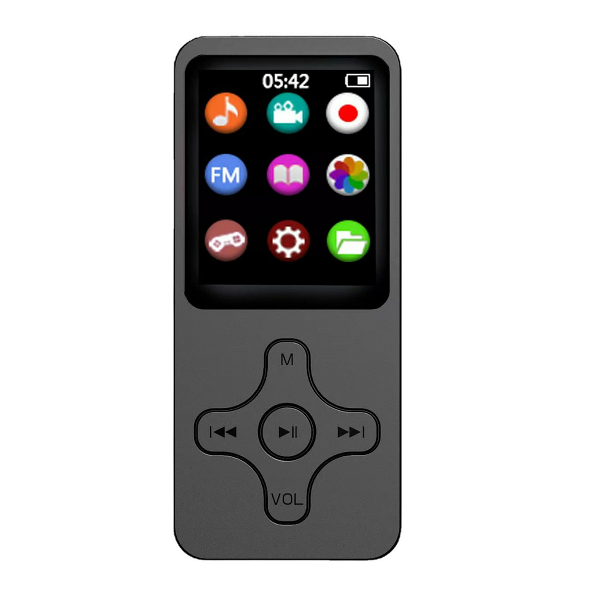 Reproductor MP3 HiFi Radio FM compatible con Bluetooth 50 reproductor de  Likrtyny música con Ebookgrabadora reproductor de vídeo Mp4 multifuncional  para estudiantes