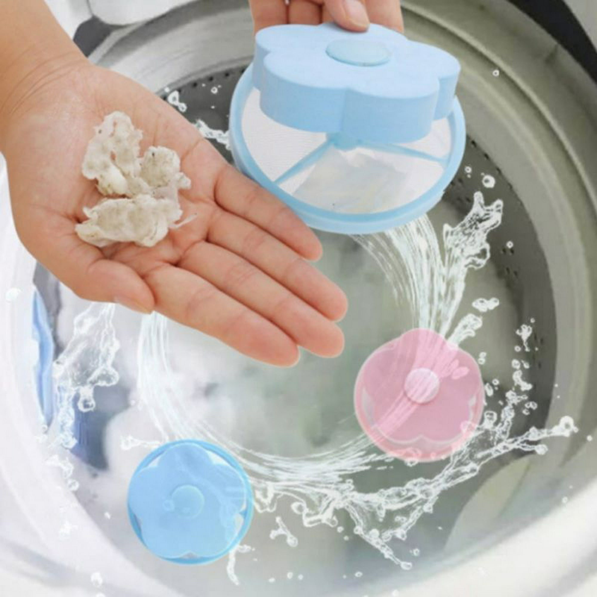 Comprar 1 unidad de bolas para lavadora, filtros para agarrar pelusas,  removedor de limpieza, bola para limpieza del hogar reutilizable LM