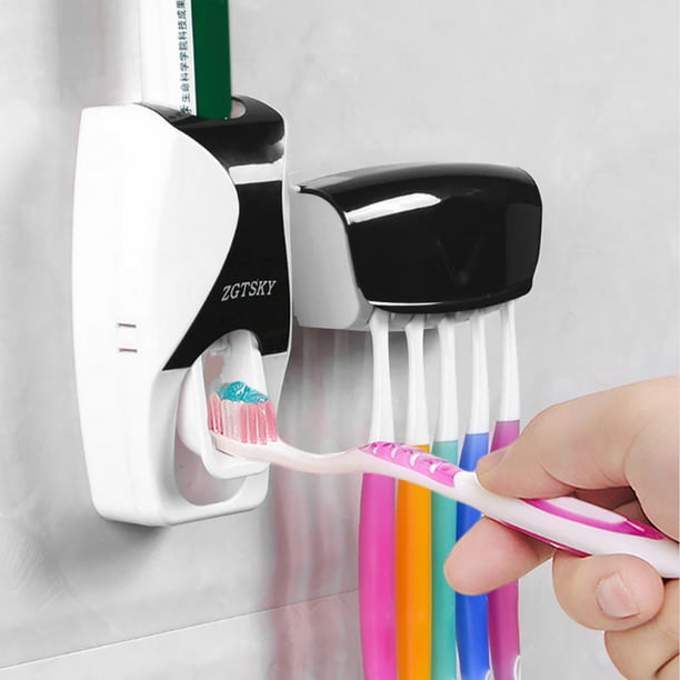 Dispensador automático de pasta de dientes, dispensador eléctrico de pasta  de dientes montado en la pared para niños y adultos, dispensador de pasta