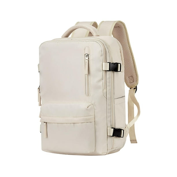 Mochila de viaje para portátil para mujer, elegante mochila para portátil  con puerto USB blanco Sharpla Mochila de viaje
