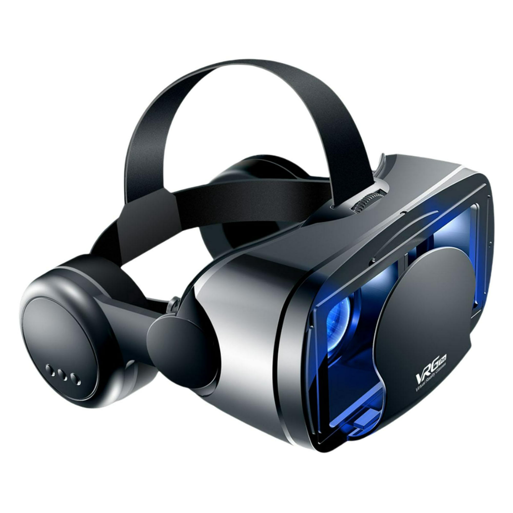 Gafas de realidad virtual: los lentes 3D de realidad virtual están  equipados con auriculares para teléfonos inteligentes de 4.5 a 6.0  pulgadas, gafas
