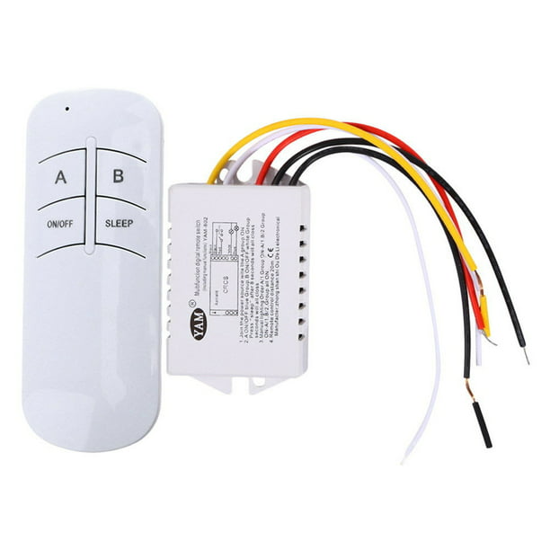 Interruptor de control remoto multifuncional de 220 V Interruptor de control remoto de luz lámpar sidaley DZ2839-02B | Walmart línea