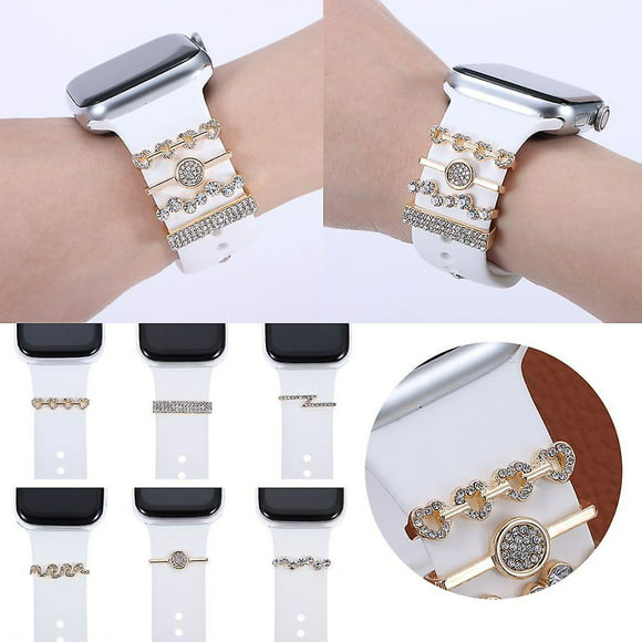 carbonlike universal smart watch metal charms anillo decorativo samsung huawei apple watch xianweishao 8390612067662