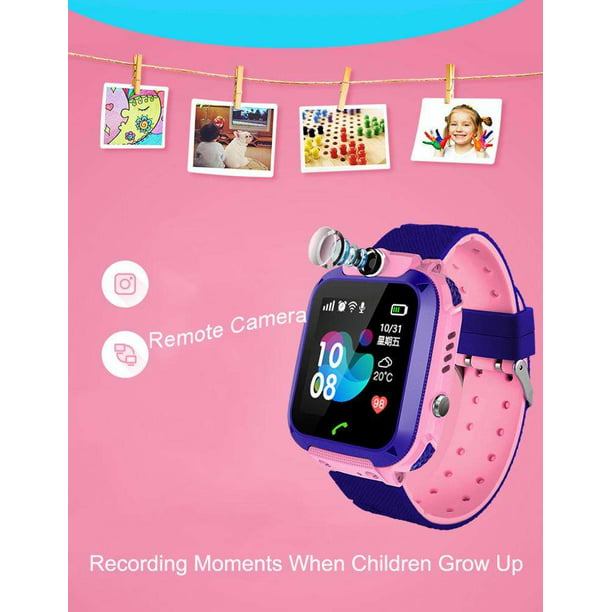 Reloj Inteligente Smartwatch Infantil Táctil Tarjeta Sim Rosa