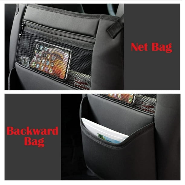 Organizador de coche entre asientos, accesorios de organización de  automóvil, soporte para bolsa de almacenamiento para asiento delantero y  trasero