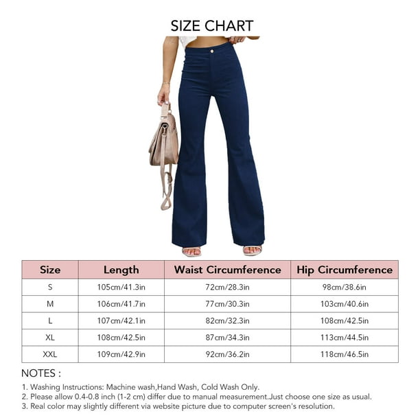 Las mejores ofertas en Pantalones Acampanados talla M tamaño regular para  De mujer