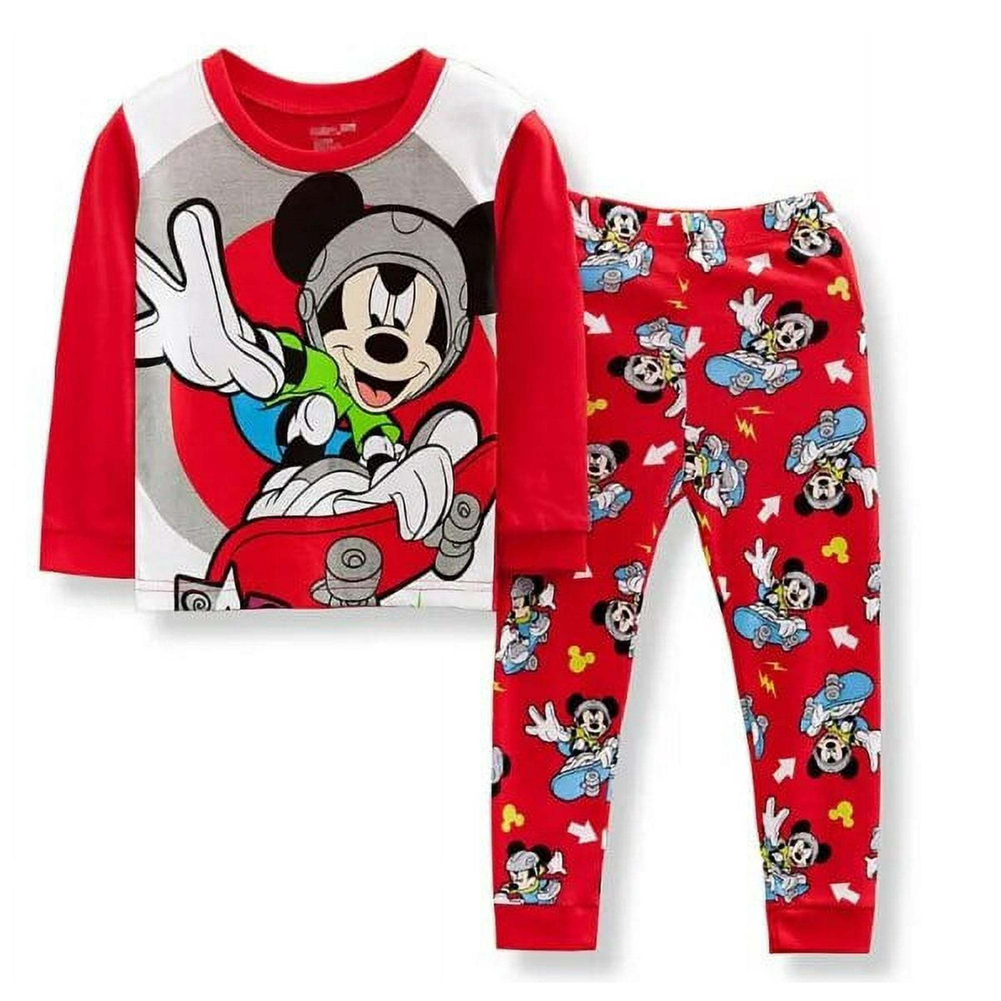  Disney Pijamas para mujer Mickey Mouse, Rojo - : Ropa, Zapatos  y Joyería