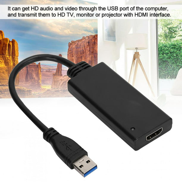 Adaptador USB 3.0 a HDMI, Convertidor de video vía USB