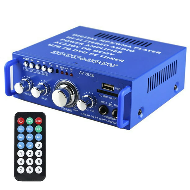 Amplificador estéreo, Receptor de potencia de sonido de canales apto para  entretenimiento de Sunnimix
