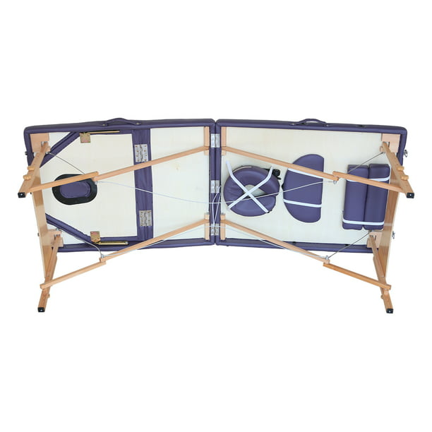  Mesa de masaje portátil plegable profesional estética spa  tatuaje camilla sofá salón de belleza plegable cama de masaje estética  (color púrpura) : Belleza y Cuidado Personal