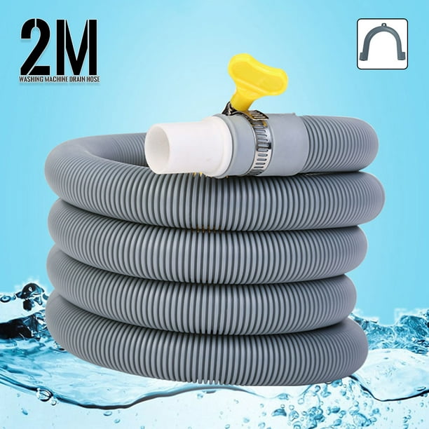 Muyoka Kit de tubo de extensión de manguera de drenaje 2 m/6,6 pies  Manguera de drenaje de repuesto universal para lavadora, secadora,  lavavajillas y otras aplicaciones (gris) Muyoka Hogar
