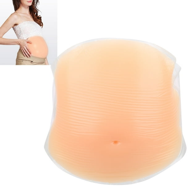 Falso Embarazo Vientre Silicona Artificial Embarazada Barriga Rendimiento  Fotografía Accesorios Blanco L