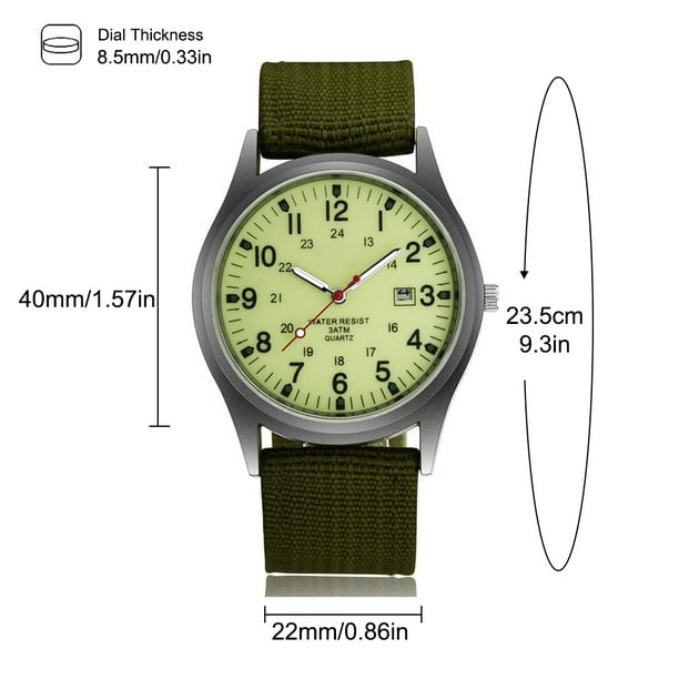 Reloj Deportivo Con Correa De Lona Para Hombre Anlog Relojes Militares De  Cuarzo