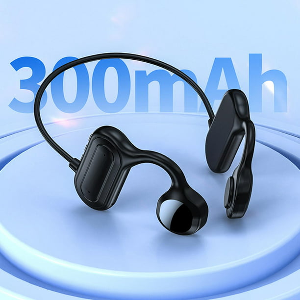 Auriculares de conducción ósea Bluetooth, auriculares inalámbricos de oreja  abierta impermeables con micrófono, auriculares a prueba de sudor