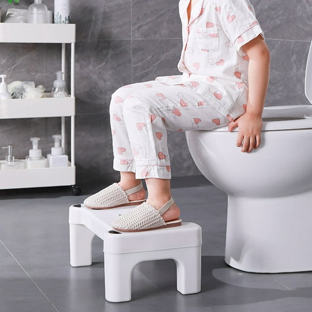 Baño Taburete para Inodoro de Plástico Resistente Fácil de Limpiar y  Mantener