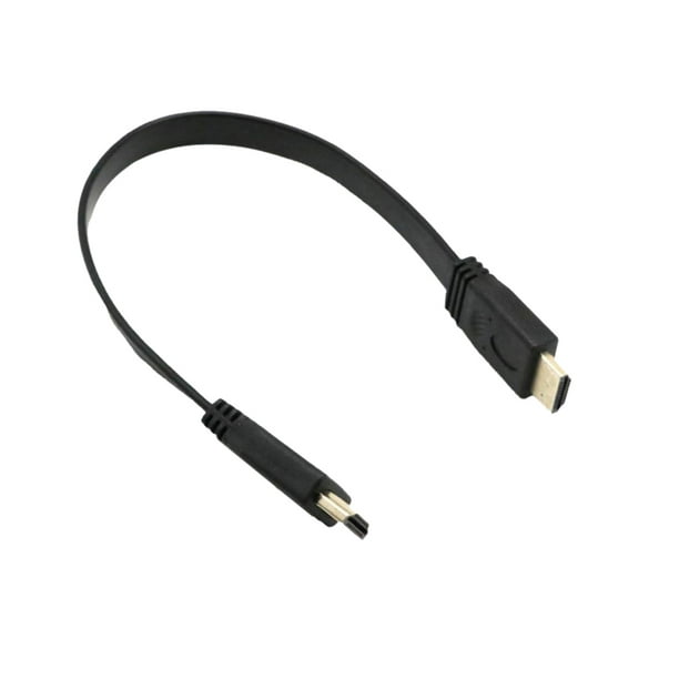 Cable adaptador hdmi Macho hembra 20 cm 1.4V 1080P Negro