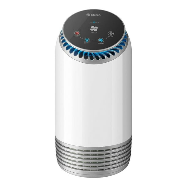 Ionizador y purificador de aire con filtro HEPA tipo mini torre Steren AIR-350