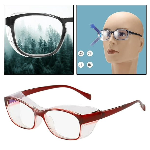 Anteojos de seguridad antivaho con protección lateral integrada, gafas de  protección para los ojos, máscaras de protección para los ojos, máscaras de