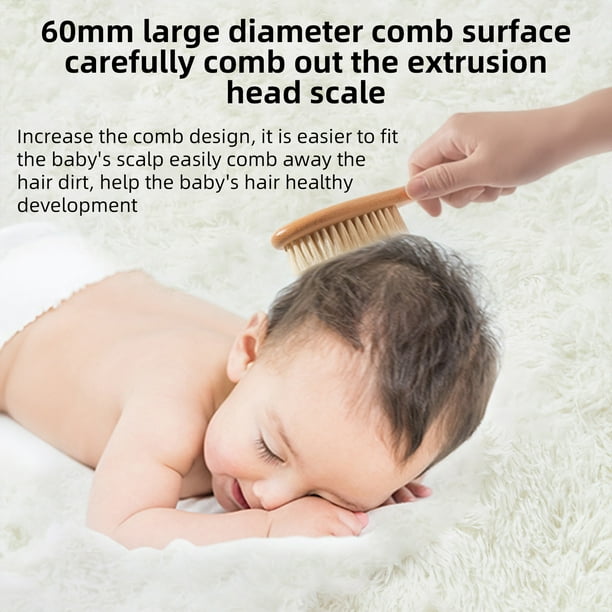 Cepillo para el Pelo del Bebé Cerdas Naturales Ultra Suaves