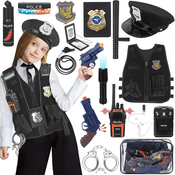 Completa el disfraz de policía de tu hijo con walkie-talkie