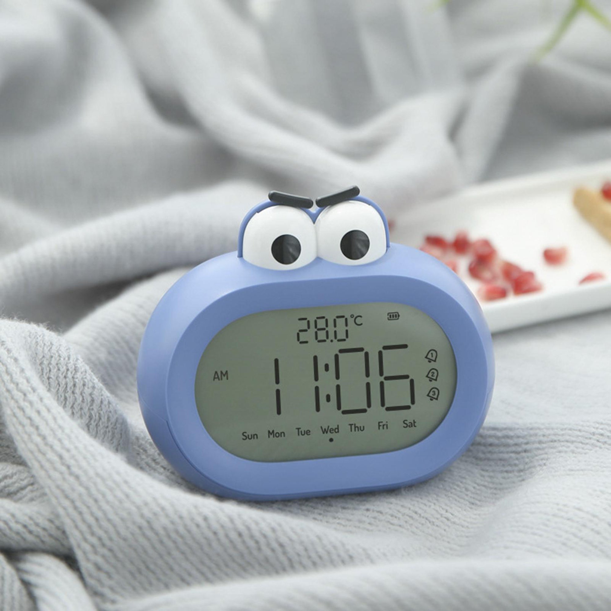 Reloj despertador Digital pequeño, silencioso, sin garrapatas, de