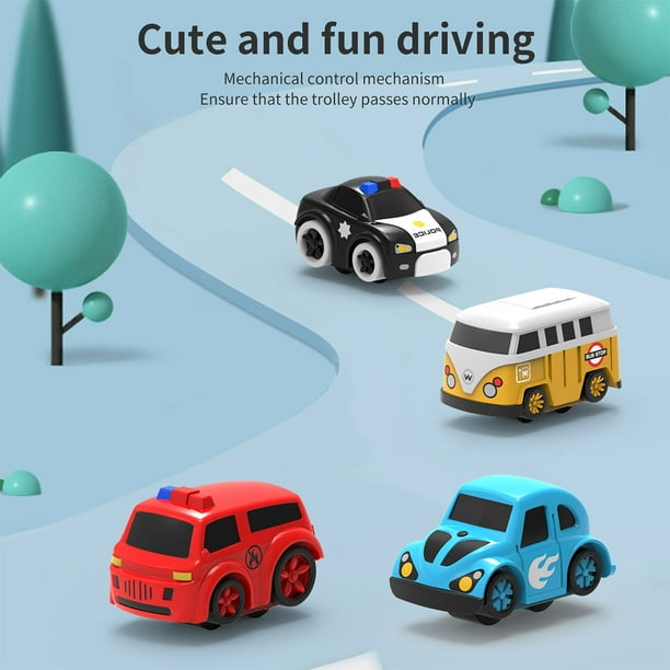 Juguete para niños de pista de carreras para niñas de 3 4 5 6 7 años,  juguetes de aventura de rescate de coche para niños de 3 años, juguetes de  coche