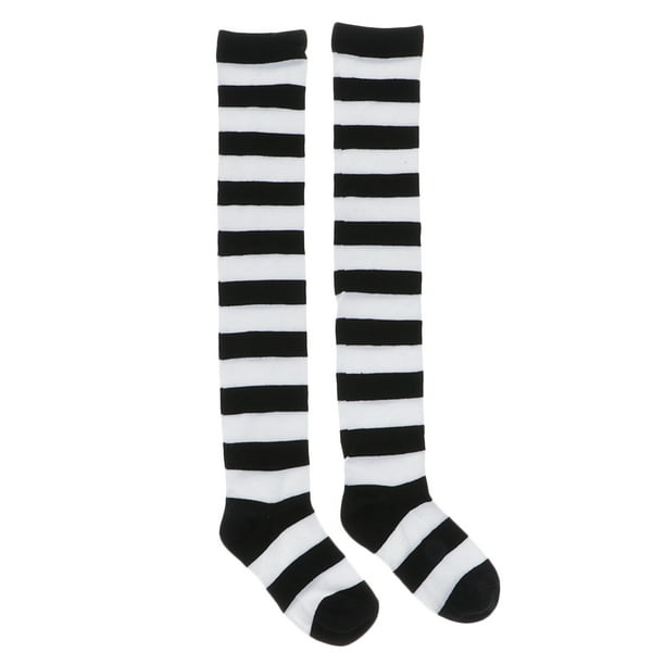 12 pares de calcetines altos de algodón para mujer, transpirables, hasta la  rodilla, calcetines largos para botas altas para mujeres y niñas, negro