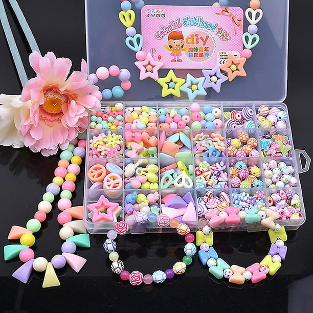 Kit para hacer pulseras Diy, 24 rejillas para niñas, juguetes para hacer  joyas, juguetes educativos ShuxiuWang 8390613558312