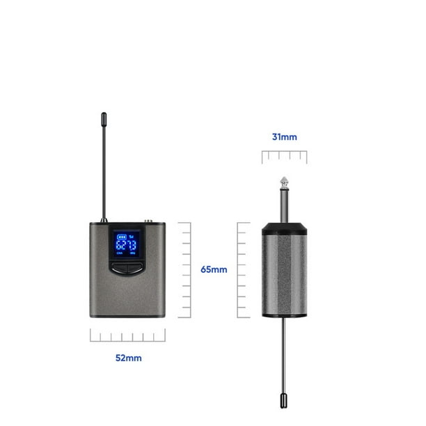 Mini receptor inalámbrico portátil Auricular Transmisor Micrófono con clip  Profesor Presen Carevas Micrófono