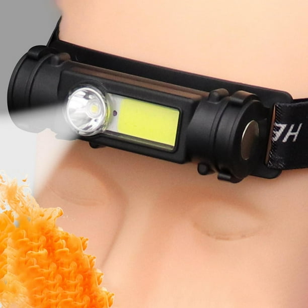 Linterna LED para la cabeza, recargable con diadema , linterna para oreja,  senderismo, pedicura, tatuajes, adultos y shamjiam Lámpara de cabeza  recargable