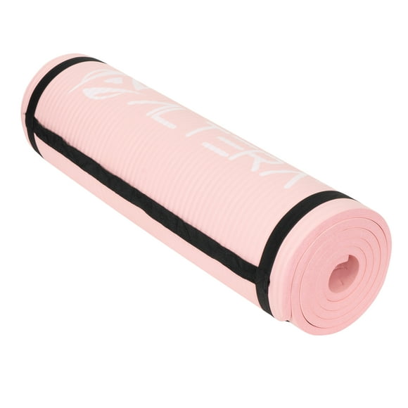 tapete para yoga altera nbr1216 c correa fitness 183 x 61cm color rosa pastel