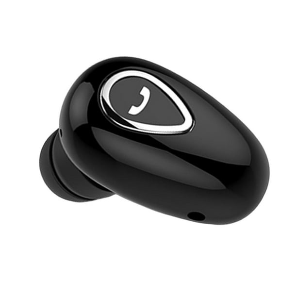 SANWENYU Auriculares inalámbricos de un solo oído Bluetooth Auriculares  intrauditivos Mini Auriculares invisibles para negocios (negro)