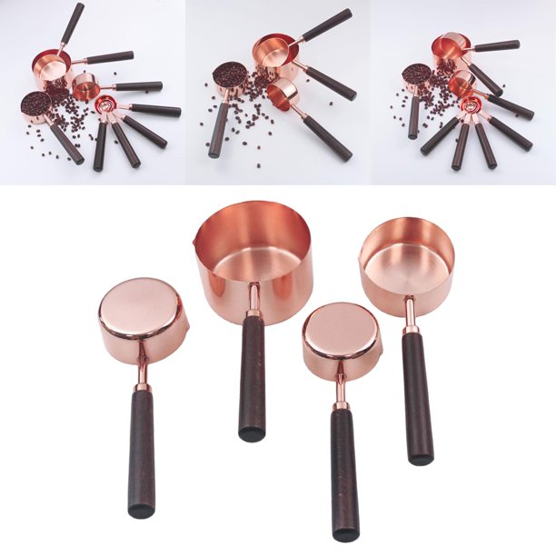 Juego de tazas de cucharas medidoras de 10 piezas, herramientas de cocina  para hornear para té, Rosa kusrkot Cuchara medidora