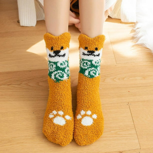 Comprar 4 Uds Otoño Invierno calcetines para perros calcetines
