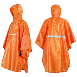 Chubasquero impermeable para hombre y mujer, poncho impermeable con rayas  reflectantes yeacher Guardapolvo