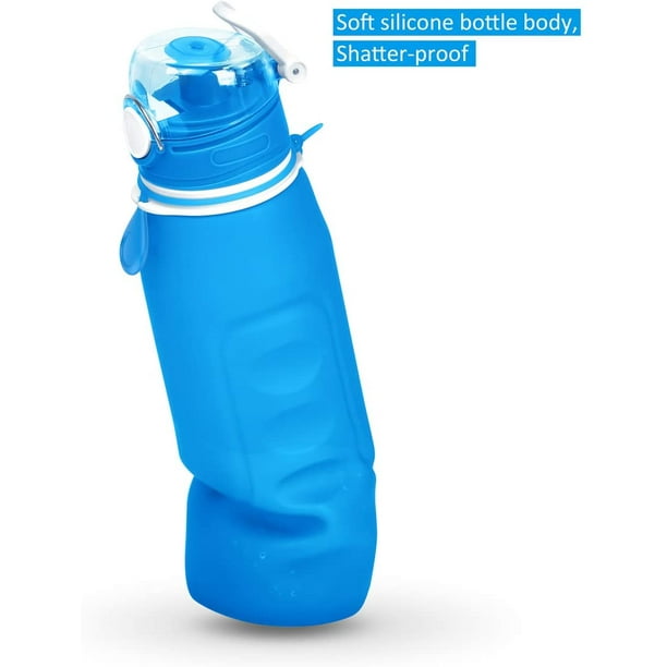 Botella de Agua Cristal 1 Litro con Marcador de Tiempo Funda y Tapa de  Bambú Reutilizable para Deportes, Gimnasio, Viajes, sin Bpa (Gris) :  : Deportes y aire libre