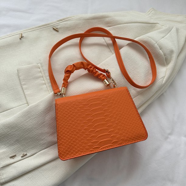 Bolsa De Hombro Bolsos de mujer Moda Cocodrilo Patrón Tote Purse Crossbody  Bag (Naranja) Ehuebsd Para Estrenar