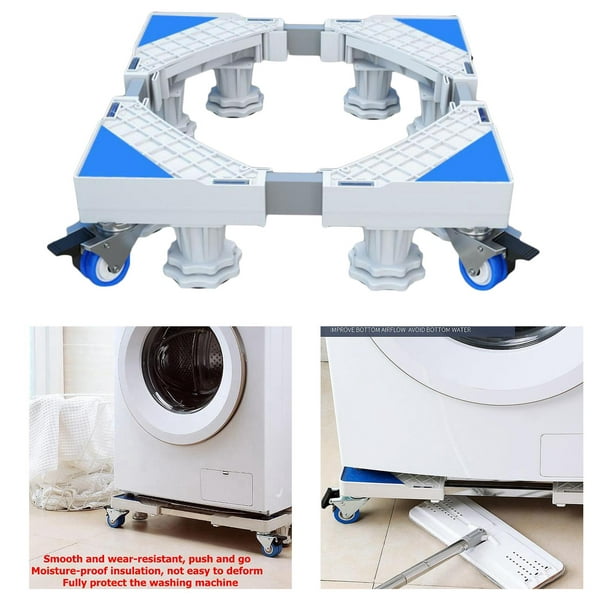 Soporte para lavadora, refrigerador, base móvil con ruedas giratorias 2  Gris Gloria Soporte para lavadora